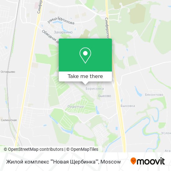 Жилой комплекс ""Новая Щербинка"" map