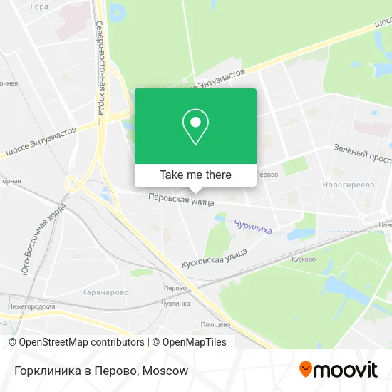 Горклиника в Перово map