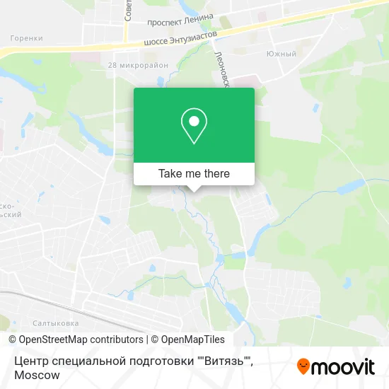 Центр специальной подготовки ""Витязь"" map