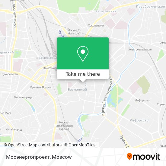 Мосэнергопроект map