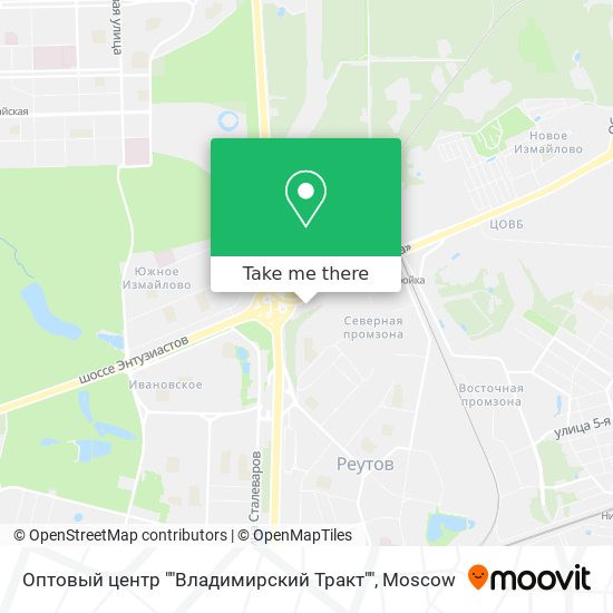 Оптовый центр ""Владимирский Тракт"" map