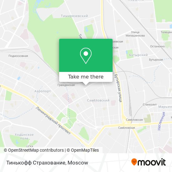 Тинькофф Страхование map