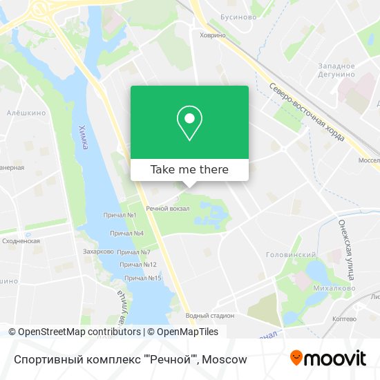Спортивный комплекс ""Речной"" map
