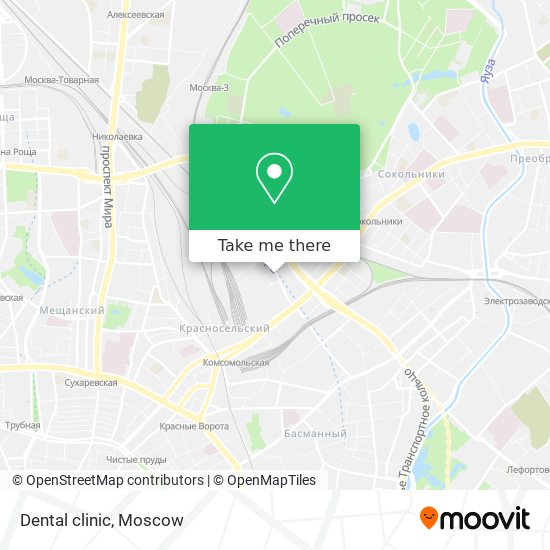 Dental clinic map