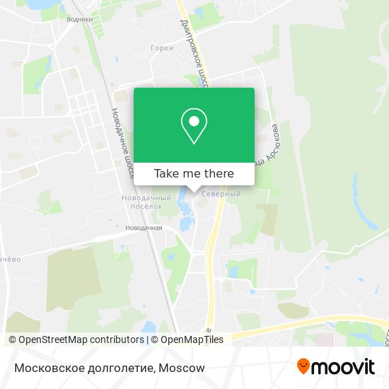 Московское долголетие map