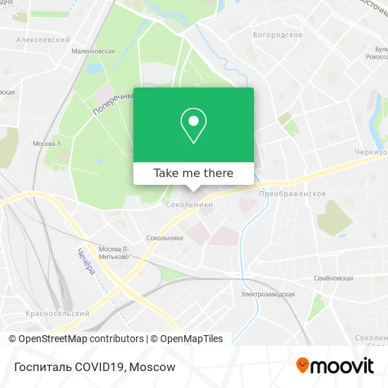 Госпиталь COVID19 map