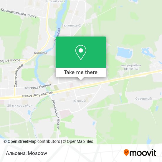 Альсена map
