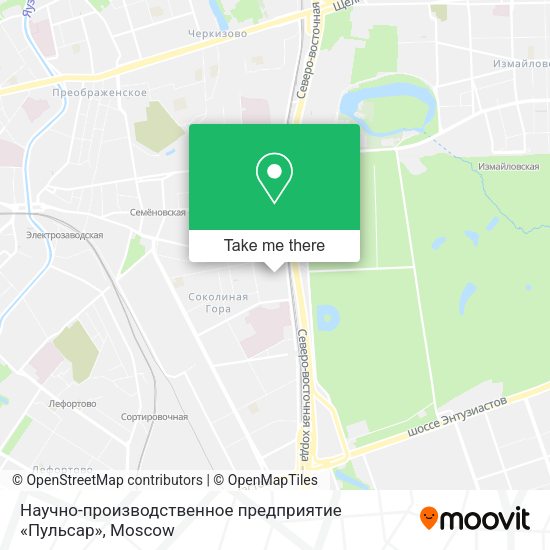 Научно-производственное предприятие «Пульсар» map