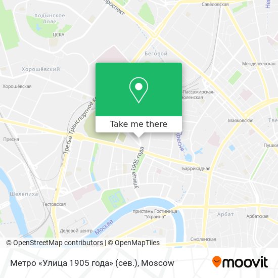 Метро «Улица 1905 года» (сев.) map