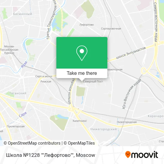 Школа №1228 ""Лефортово"" map
