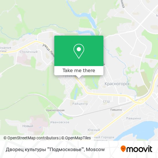 Дворец культуры ""Подмосковье"" map