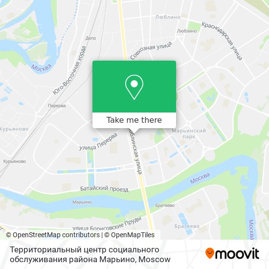 Территориальный центр социального обслуживания района Марьино map