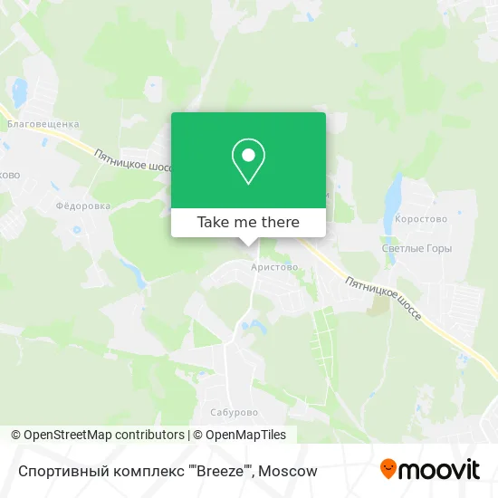 Спортивный комплекс ""Breeze"" map