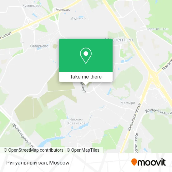 Ритуальный зал map