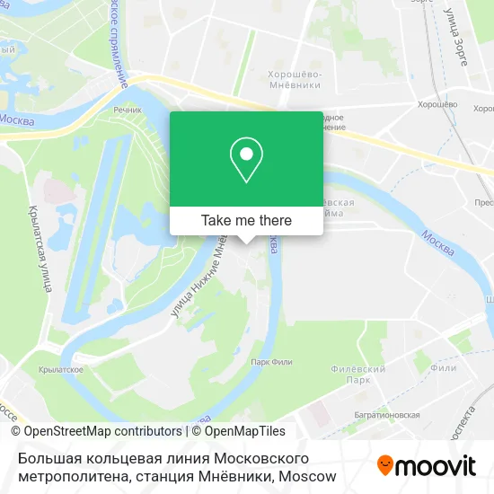 Большая кольцевая линия Московского метрополитена, станция Мнёвники map