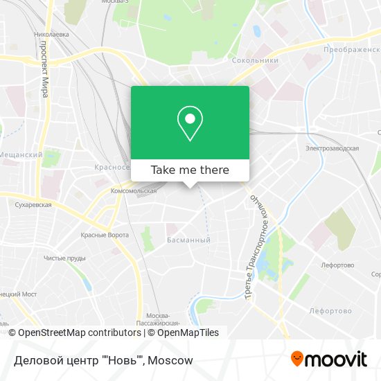 Деловой центр ""Новь"" map