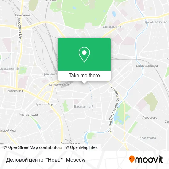 Деловой центр ""Новь"" map