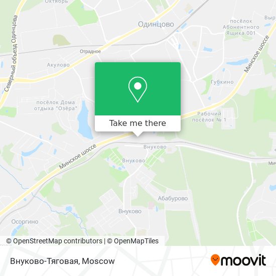 Внуково-Тяговая map
