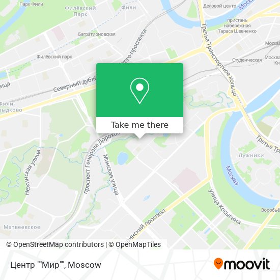 Центр ""Мир"" map