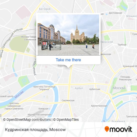 Кудринская площадь map