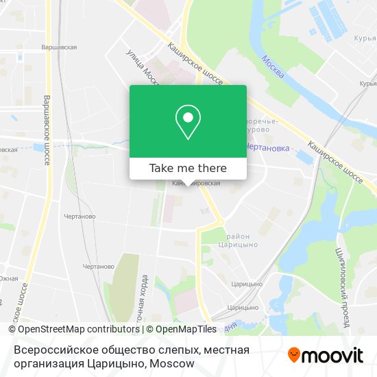 Всероссийское общество слепых, местная организация Царицыно map