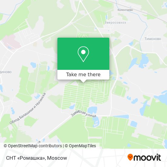 СНТ «Ромашка» map