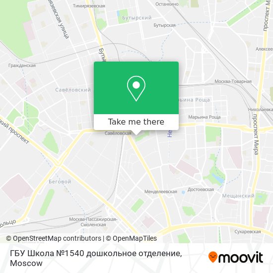 ГБУ Школа №1540 дошкольное отделение map