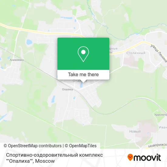 Спортивно-оздоровительный комплекс ""Опалиха"" map