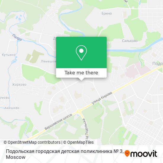 Подольская городская детская поликлиника № 3 map