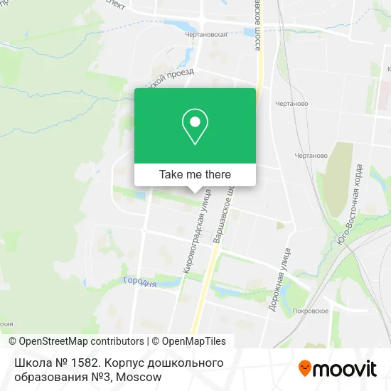 Школа № 1582. Корпус дошкольного образования №3 map