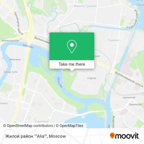 Жилой район ""Alia"" map