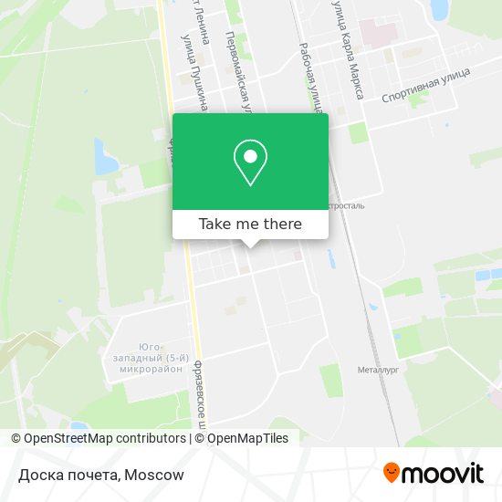 Доска почета map