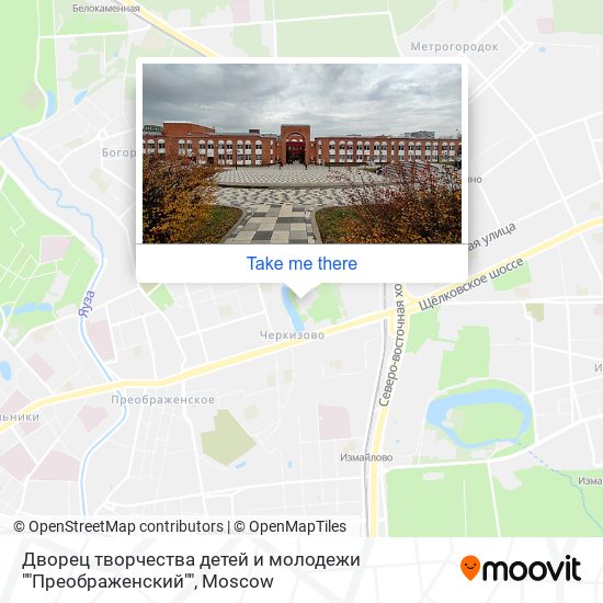 Дворец творчества детей и молодежи ""Преображенский"" map