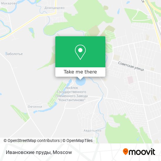 Ивановские пруды map