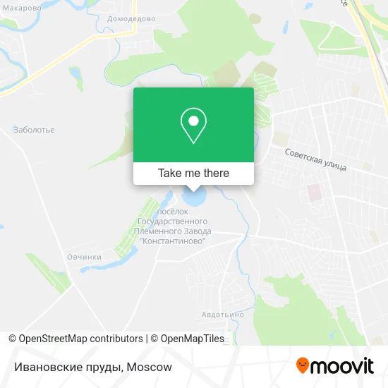 Ивановские пруды map