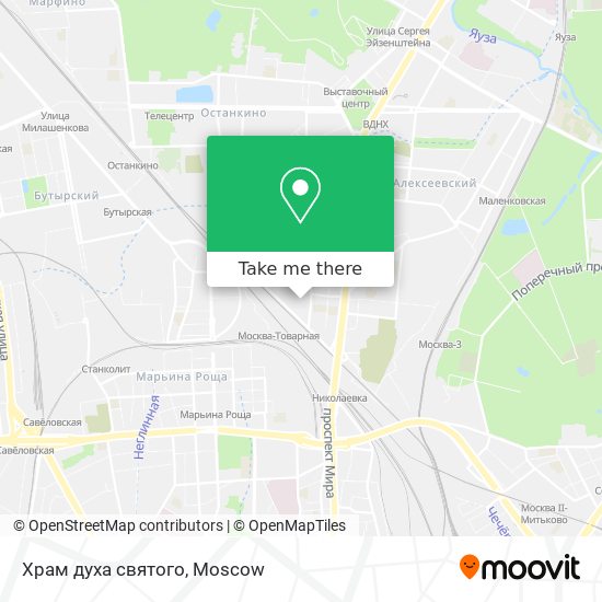 Храм духа святого map