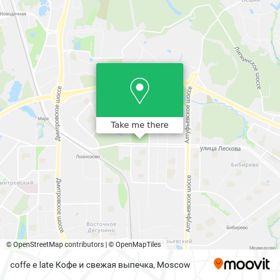 coffe e late Кофе и свежая выпечка map