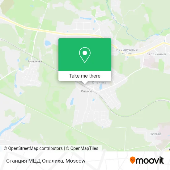 Станция МЦД Опалиха map