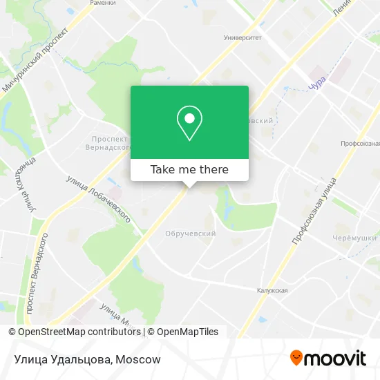 Улица Удальцова map