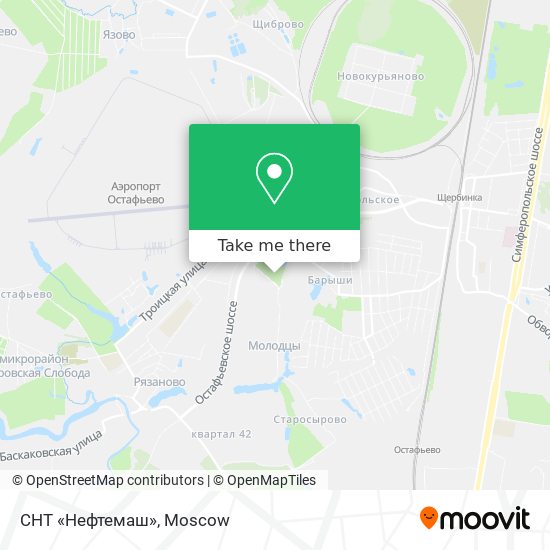 СНТ «Нефтемаш» map