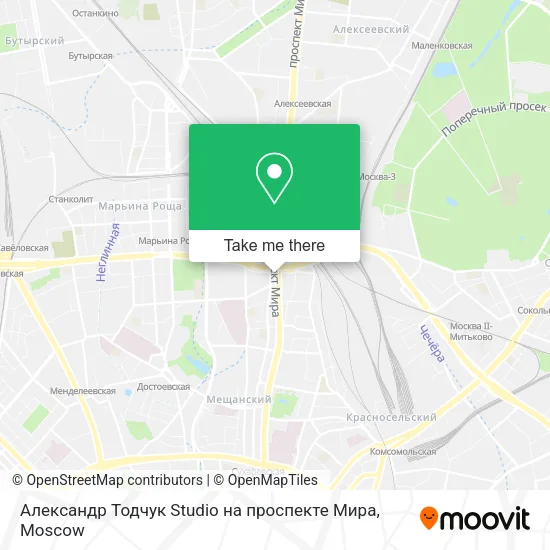 Александр Тодчук Studio на проспекте Мира map