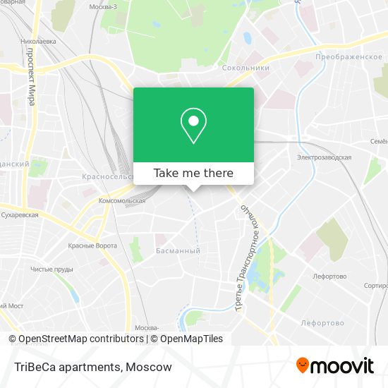TriBeCa apartments map