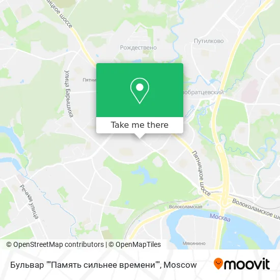 Бульвар ""Память сильнее времени"" map