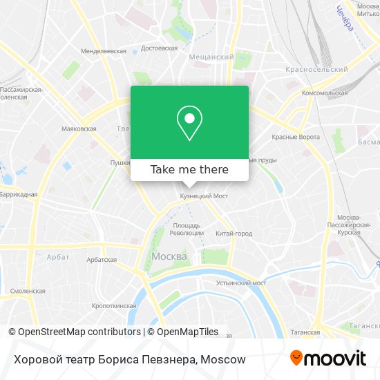 Хоровой театр Бориса Певзнера map