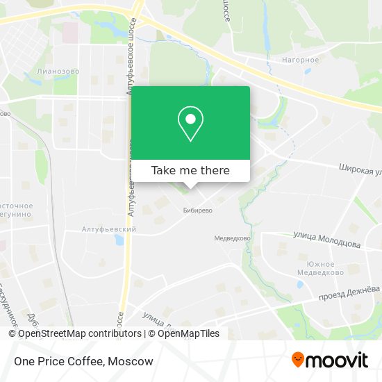 One Price Coffee map