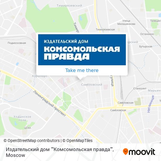 Издательский дом ""Комсомольская правда"" map