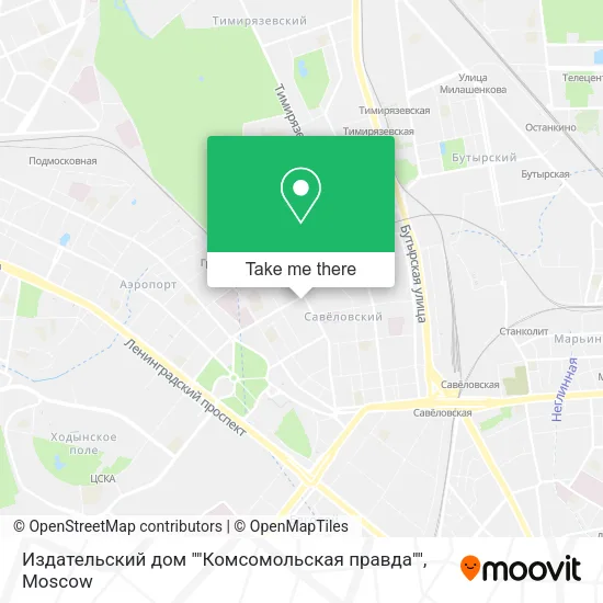 Издательский дом ""Комсомольская правда"" map