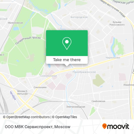 ООО МВК Сервиспроект map