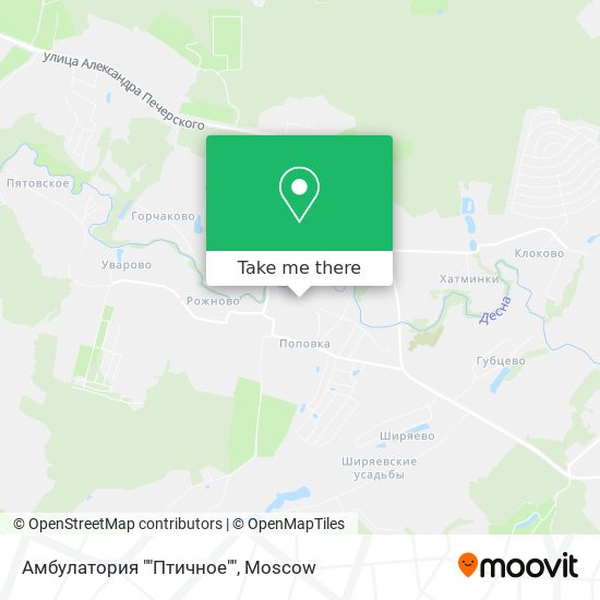 Амбулатория ""Птичное"" map