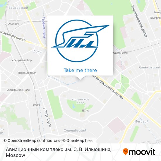 Авиационный комплекс им. С. В. Ильюшина map